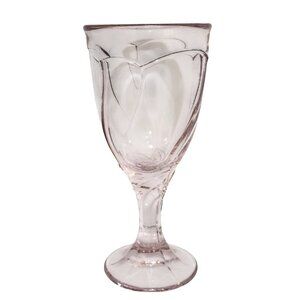 Noritake Sweet Swirl Pink Wine glass 6.75" pastel vintage vibrant 1980s